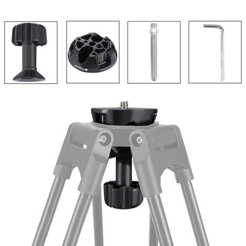75mm碗口转平口转接器三脚架球碗底座摄影摄像导轨云台转换器配件