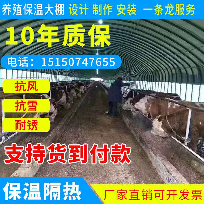 极速新殖大棚骨架钢管全套保温猪舍养猪牛羊大棚椭圆R管养鸡场鸡