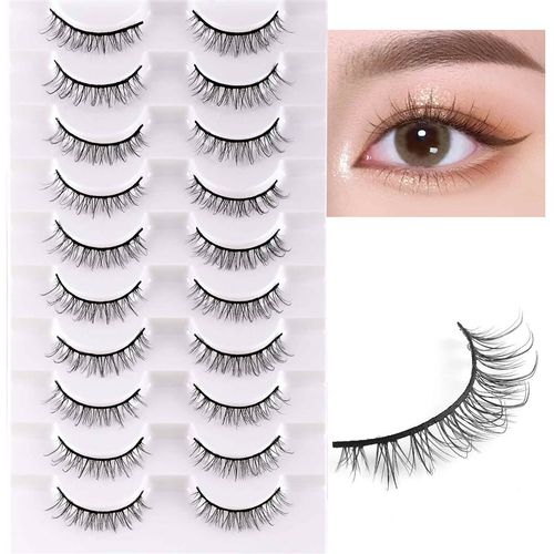 10 Pairs Eyelashes Natural False Makeup Fashion Eye Lashes