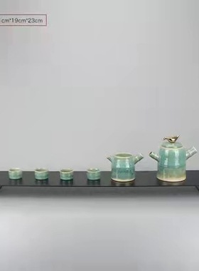 新中式茶室摆件样板房客厅茶几书房茶具套组茶壶茶杯茶艺软装饰品