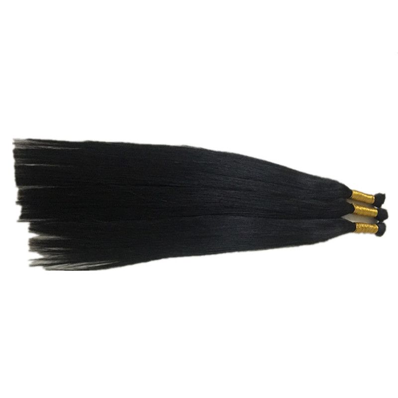 水晶接发束真发 纳米无痕隐形自己接头发散发发把假发女云南发片