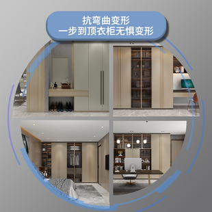 华富立饰板10046Y02钛晶灰 粗皮纹E0防水防火防潮护墙饰面osb板材