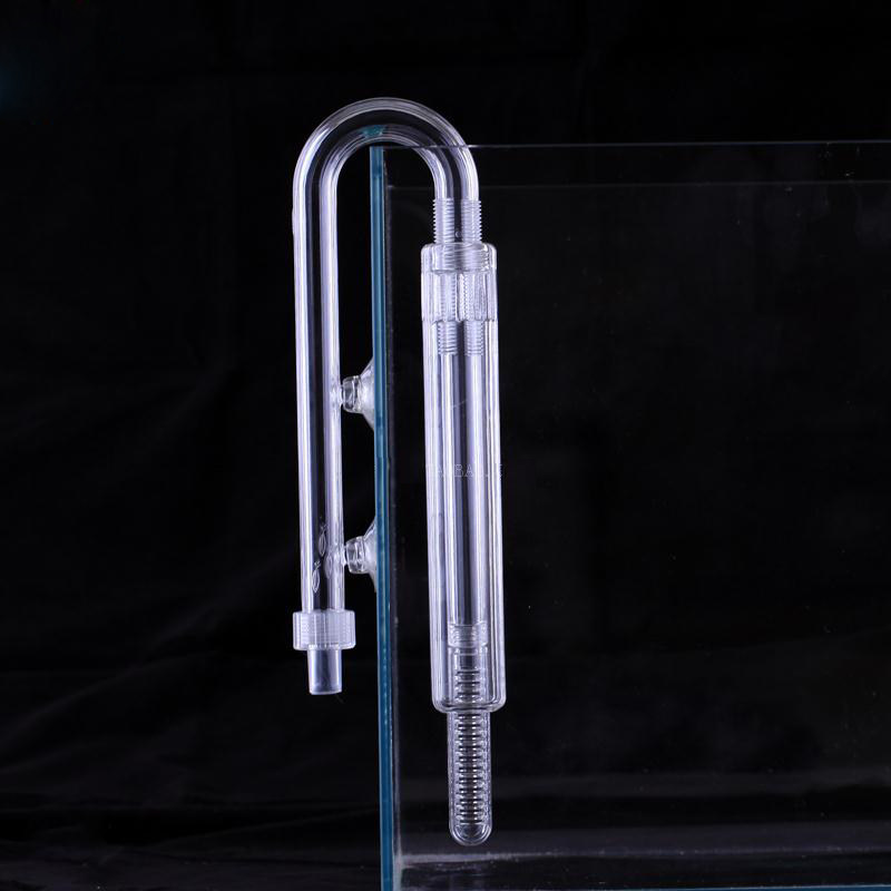 好货玻璃除油膜进出水管进水口水草鱼缸过滤桶器迷你型罂粟喇叭口