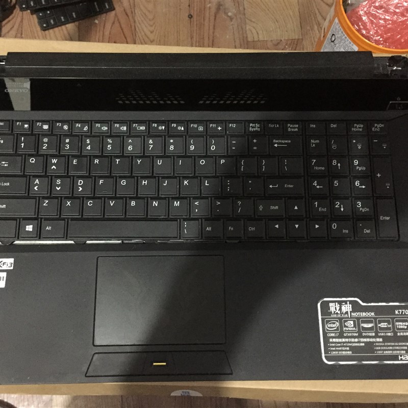 神舟战神K770G-I7 D2 K770G CP17S03开关 触摸板 压条C壳D壳后盖