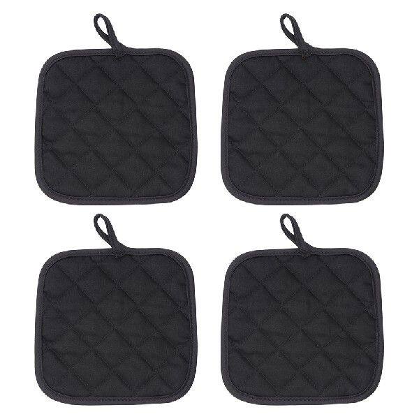 4pcs/pack Washable Baking Oven Square Trivet Heat Resistant