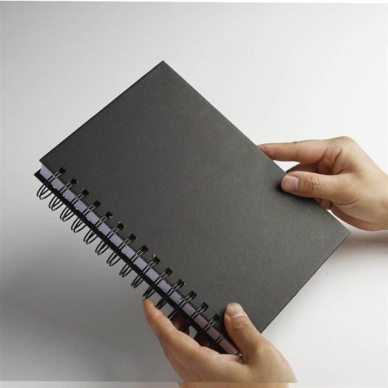 A5白纸本便携空白画画本儿童幼儿园加厚线圈笔记本子绘本制作本