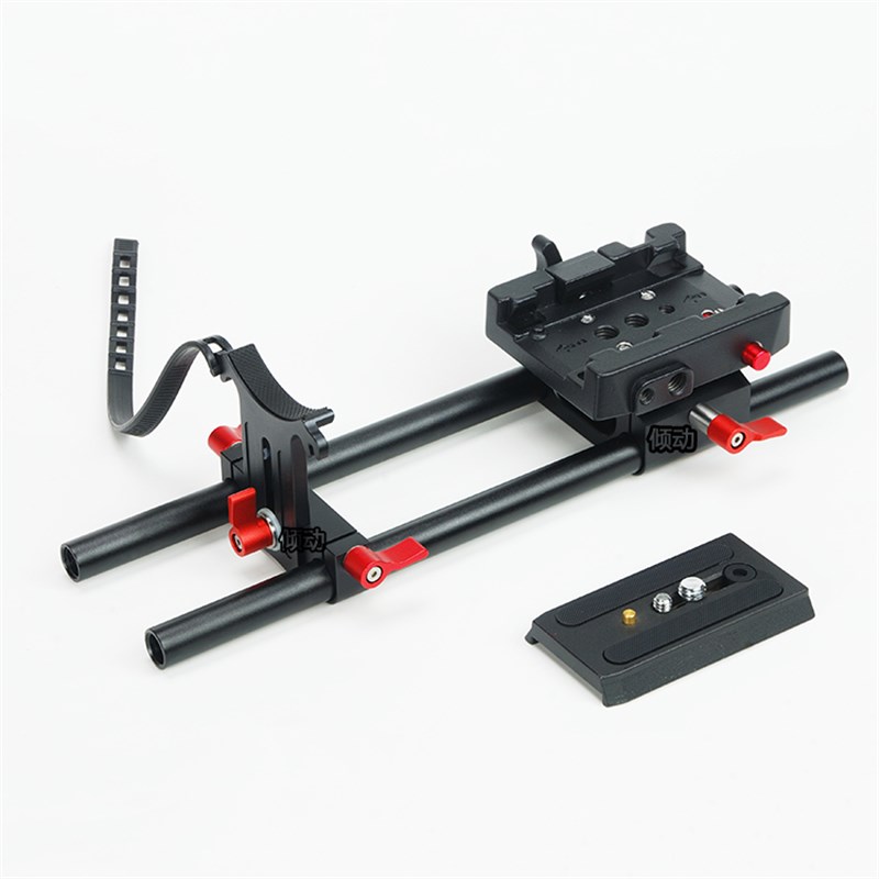 5D3 5D4 A7S GH4 GH5摄像套件底座 绑带镜头托架底座