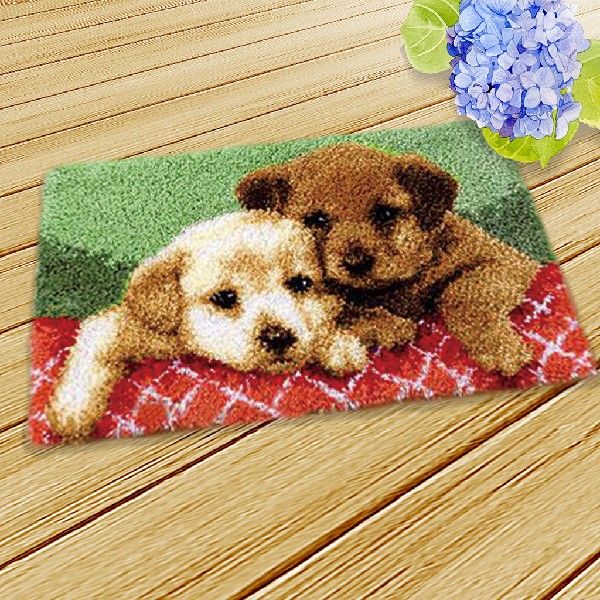 Latch Hook Rug Making Kits for Beginners Flower Ladybug Dog