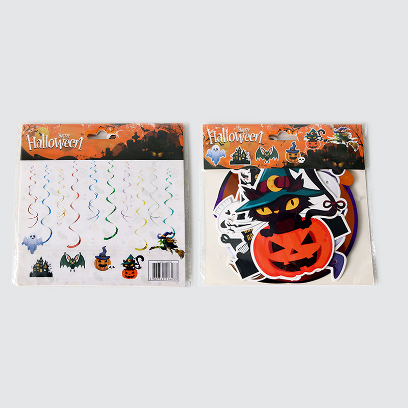 Halloween PVC Spiral Pendant Kindergarten Shopping Mall Deco