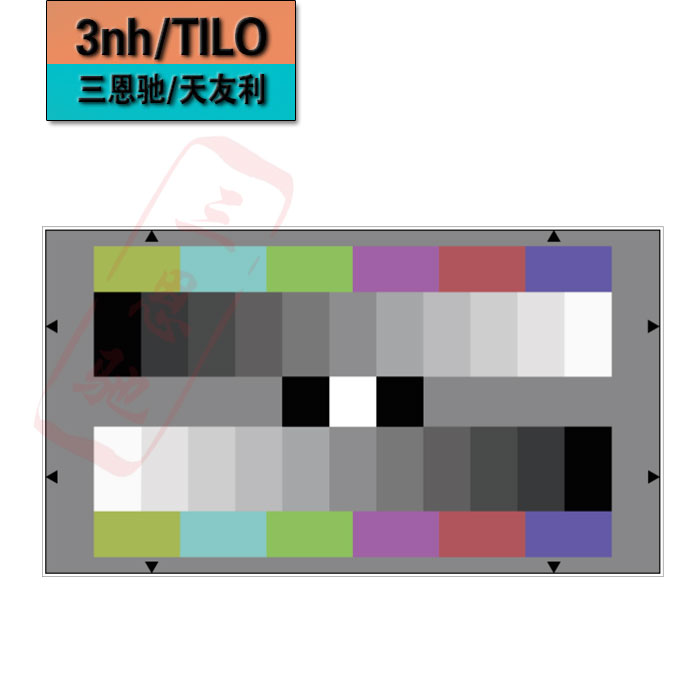 逻辑灰度/颜色测试图16:9半色调和色彩再现测试卡YE232镜头测试卡