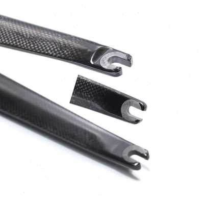 新品全碳纤维公路自行车椎管前叉硬叉C刹118骑行配件装备超轻