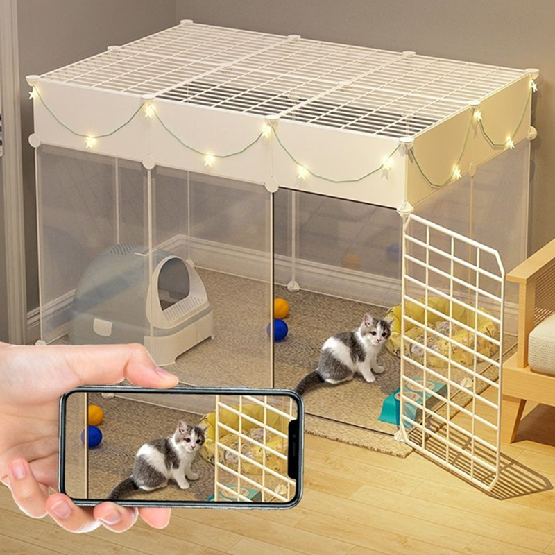 猫笼一体猫屋不占地猫笼宠物围栏特大号加高猫咪专用小号室内猫舍