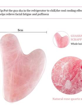 2pcs Facial Massage Roller Guasha Board Double He