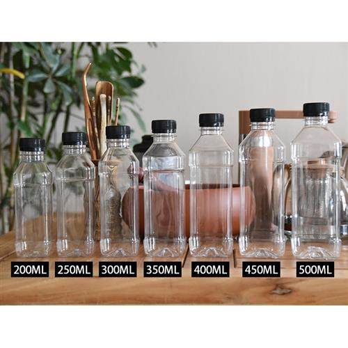500毫升塑料瓶250ml透明一次性矿泉水瓶塑料瓶子空瓶带盖子饮料分