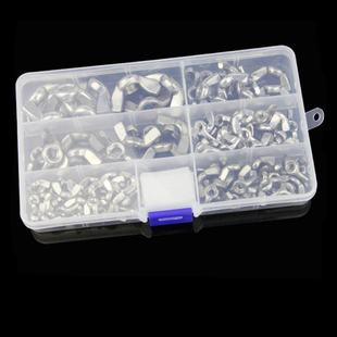 98pcs 304 Stainless Steel Hand Tighten Nut Set Butterfly Nut