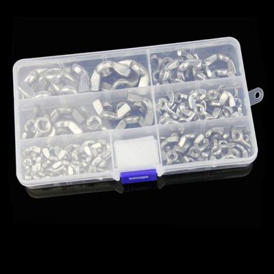 98pcs 304 Stainless Steel Hand Tighten Nut Set Butterfly Nut