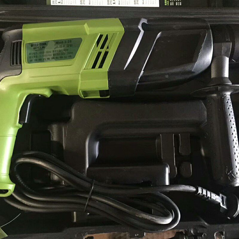 极速。赫力900电W轻型电锤钻电镐钻三用3-28mm大功率工业级混凝土