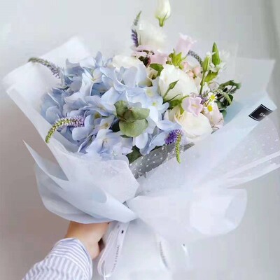极速20pcs 58*58cm Tissue Paper Flower Bouquet Wrapping Flori