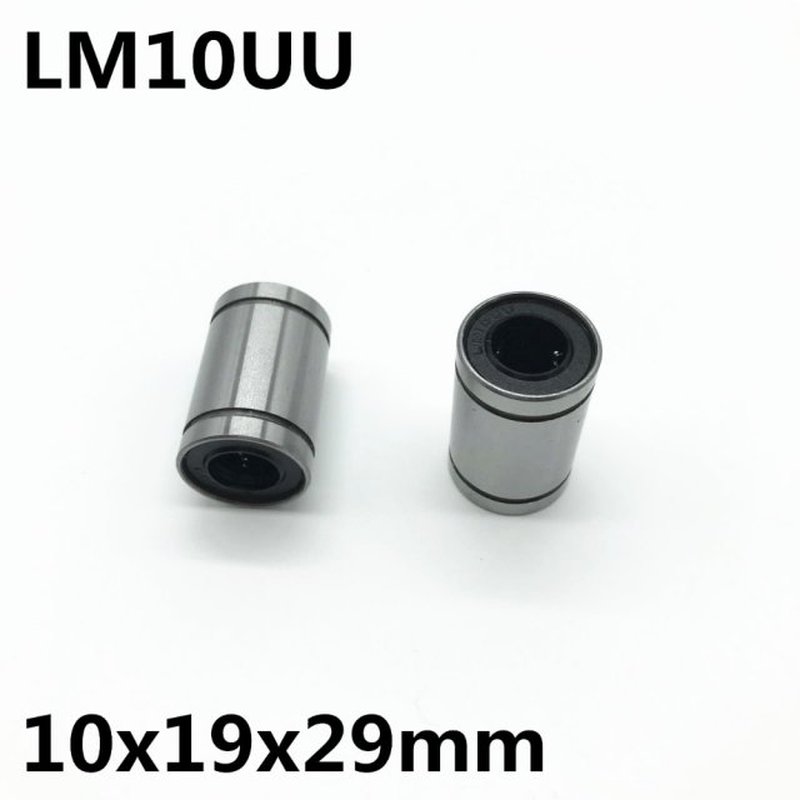 10pcs LM10UU ball bearing inner diameter 10x19x29mm guide li