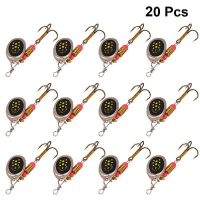 10 Pcs Gaff Hook Baits Spinnerbait Bass Fishing Lure