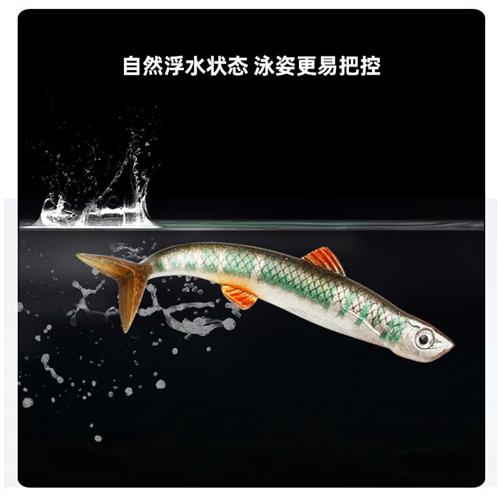 救世鱼浮水路亚假饵小软鱼软饵德州卡罗钓组饵鳜鱼翘嘴鲈鱼鲶鱼饵