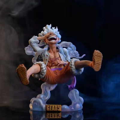 极速One Piece Luffy Gear 5 Anime Figure Sun God Nikka 17cm P