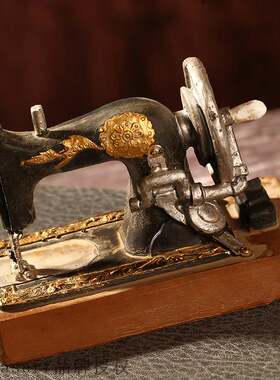 极速Vintage Sewing machine clothing car model decoration win