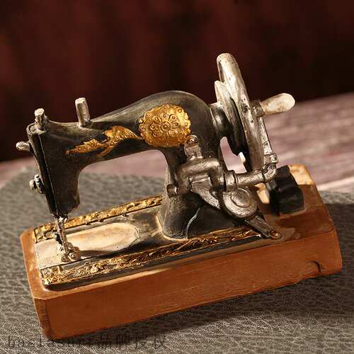 极速Vintage Sewing machine clothing car model decoration win