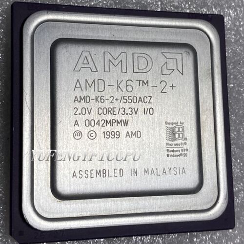 好货AMD-K6-2+/550ACZ Antique cpu collection testimony of his
