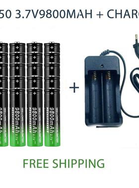 18650 Battery Rechargeable Battery 3.7V 18650 9800mAh Capaci