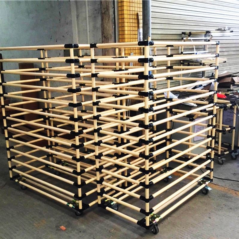 移动带轮手推车式线束工作台线棒置物架精益管物料架线材周转货架