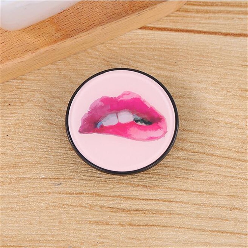 Sexy Monroe Leopard Expanding Stand Grip Mount Phone Socket