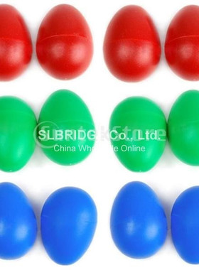 12x plastic percussion musical egg maracas shakers