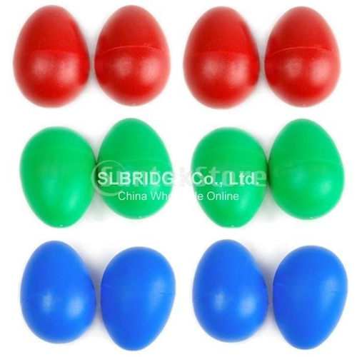 12x plastic percussion musical egg maracas shakers