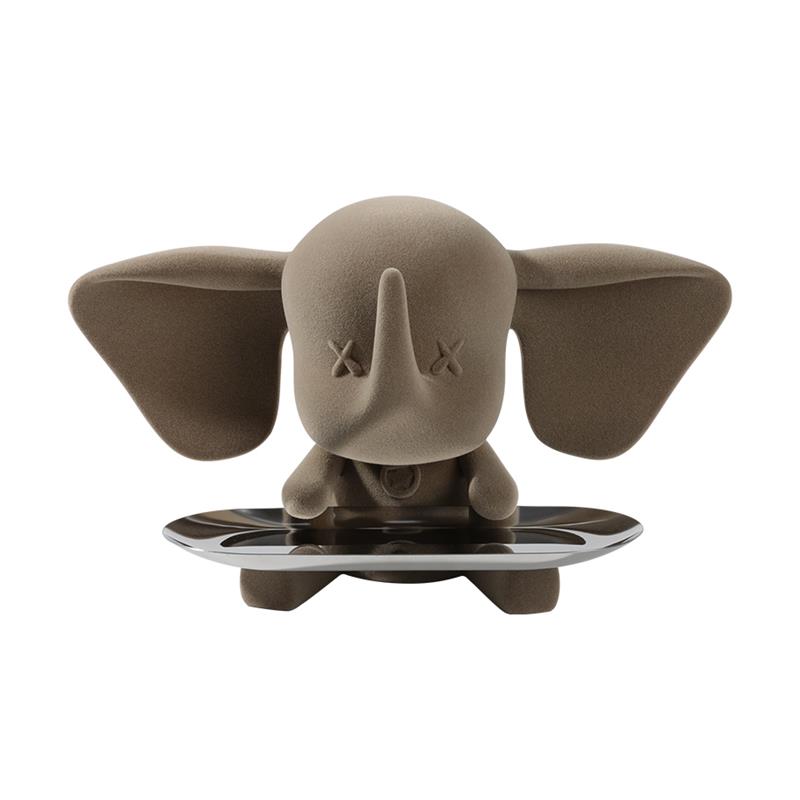 轻奢小飞象托盘摆件入门入户玄关钥匙收纳装饰品客厅家居乔迁礼物