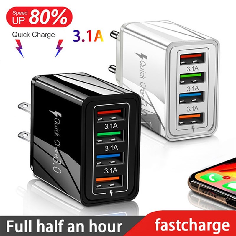 EU/US Plug USB Charger Quick Charge 3.0 For Phone Adapter fo