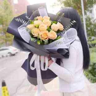 极速11朵红玫瑰花束生日真鲜花快递同城南京北京上海广州花店配送