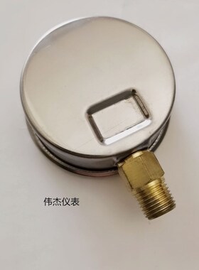 。YRUN压力表油压表耐震压力表液压不锈钢抗震YN60-100kg充油PT1/