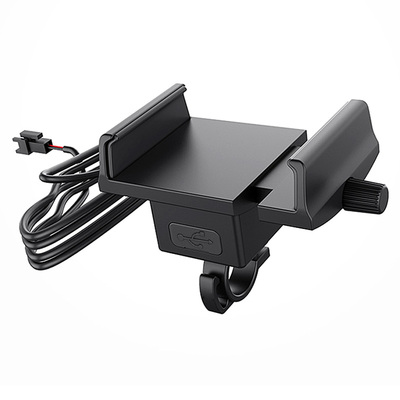 代驾车手机支架 电动车手机导航支架折叠车带USB快充外送防震骑行