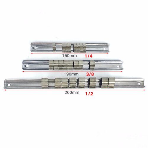 好货3PCS 1/43/81/2 Socket Rack Holder Socket Rail trac