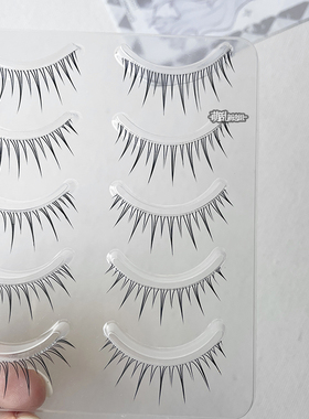 萌乱M309+透明细梗整条a型仙女毛假睫毛上整条一片式小恶魔漫画自