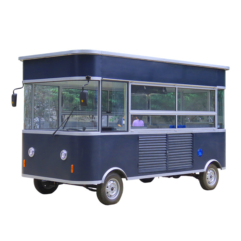 夜市移动多功能早餐美食车流动手推摆摊歺车烧烤电动四轮餐车