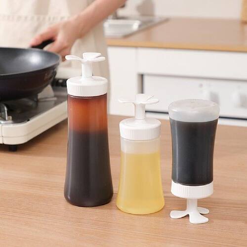 极速Squeeze Bottles Transparent Leakproof Maple Syrup Dispen