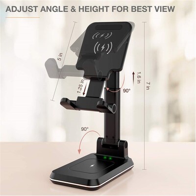 好货20W 2 in 1 Wireless Fast Charger Stand Foldable Charging