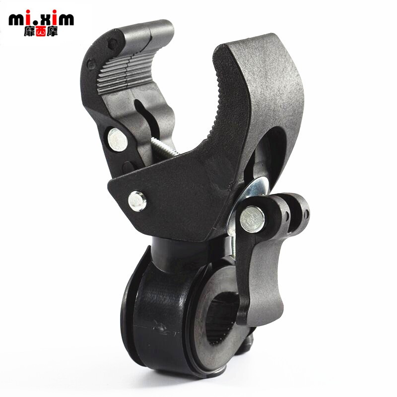 自行山地车前灯Q5/C8旋转手电筒架子/手电筒夹子/灯架/灯夹/灯座