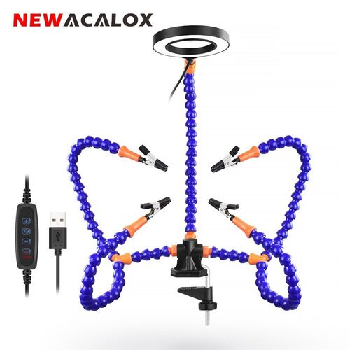 极速NEWACALOX Table Clamp Soldering Helping Hand Third Hand