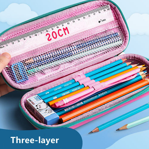 极速3D stereo animal pencil case plastic Stationery box Scho