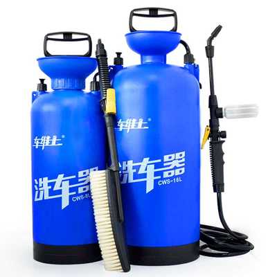 新品家用手动洗车器高压洗车擦车神器一桶水无线清洗工具便携水泵
