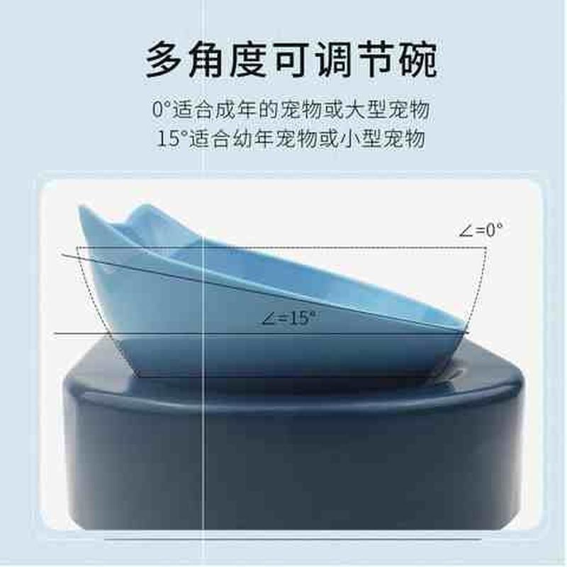 猫碗狗碗狗狗用品猫咪用品猫盆狗粮食盆自动饮水护颈单碗双碗泰迪