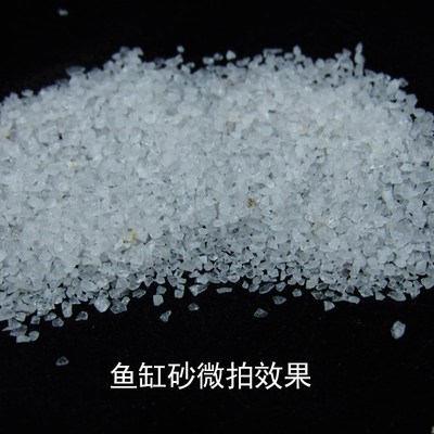 白沙石英砂鱼缸沙纯白细沙装饰造景底砂酒店垃圾桶烟灰缸过滤铺面